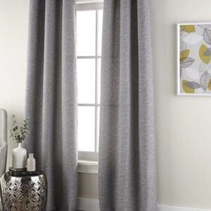Allen + Roth Elegant Gray Home Accent Curtains 4 Panels ! 83” x 50”